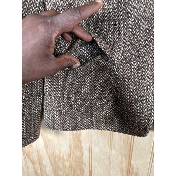 Lafayette 148 New York Wool Blend Tweed Zip Front Jacket Size 6 Luxury Outerwear - Picture 5 of 12